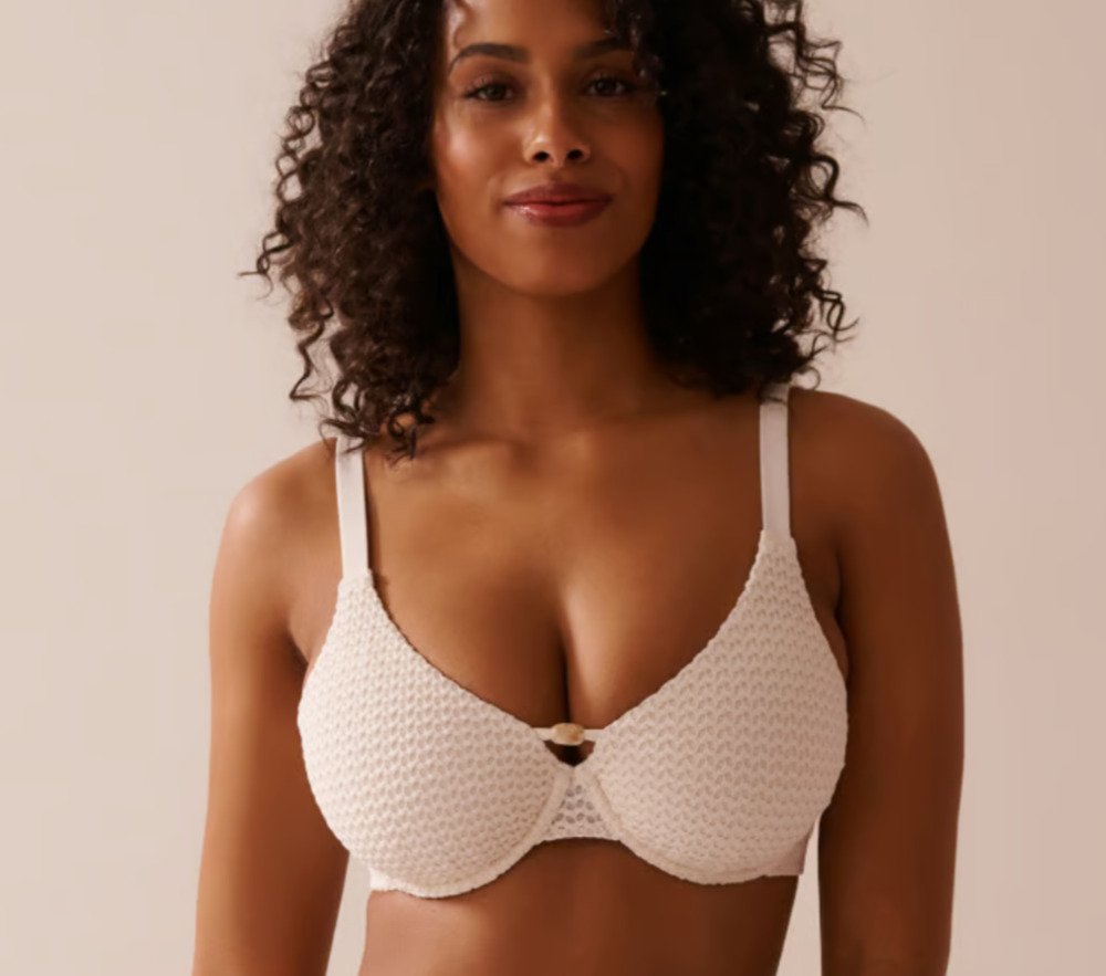 La Vie En Rose White Bikini Top XS
